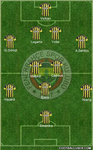 Fenerbahçe SK Formation 2011