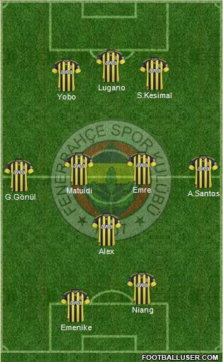 Fenerbahçe SK Formation 2011
