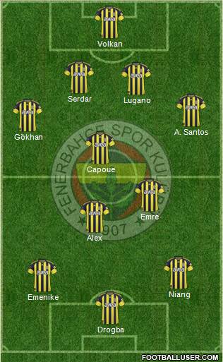 Fenerbahçe SK Formation 2011