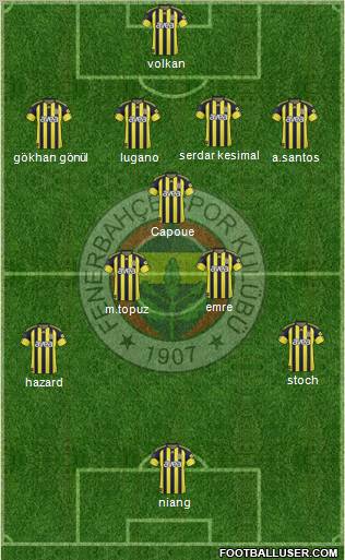 Fenerbahçe SK Formation 2011