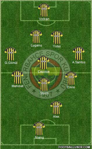 Fenerbahçe SK Formation 2011