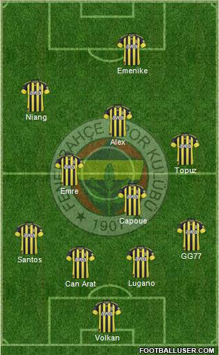 Fenerbahçe SK Formation 2011
