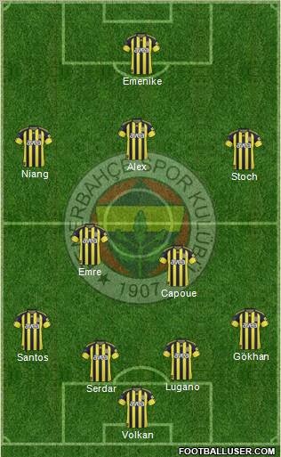 Fenerbahçe SK Formation 2011