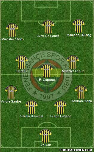 Fenerbahçe SK Formation 2011