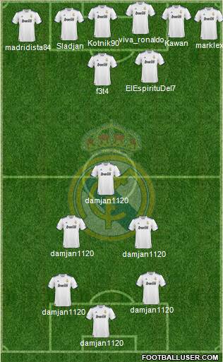 Real Madrid C.F. Formation 2011