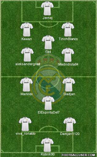 Real Madrid C.F. Formation 2011