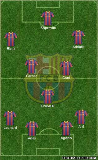 F.C. Barcelona Formation 2011