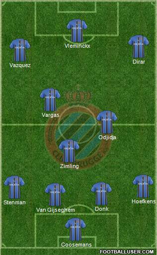 Club Brugge KV Formation 2011