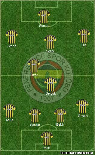 Fenerbahçe SK Formation 2011