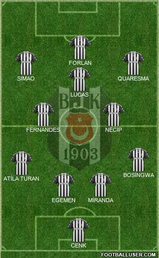 Besiktas JK Formation 2011