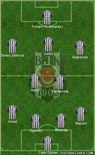 Besiktas JK Formation 2011