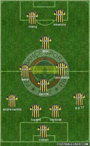 Fenerbahçe SK Formation 2011