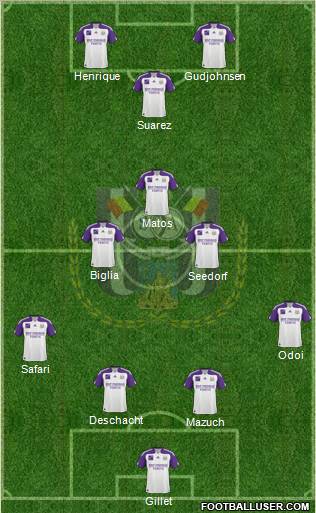 RSC Anderlecht Formation 2011