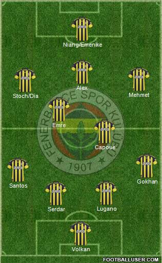 Fenerbahçe SK Formation 2011