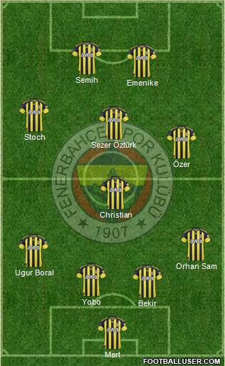 Fenerbahçe SK Formation 2011