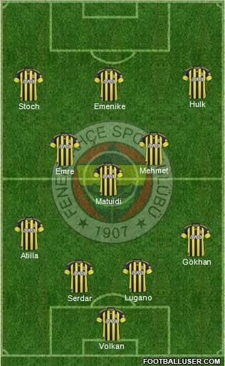 Fenerbahçe SK Formation 2011