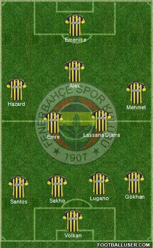 Fenerbahçe SK Formation 2011