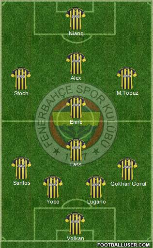 Fenerbahçe SK Formation 2011