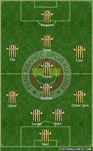 Fenerbahçe SK Formation 2011