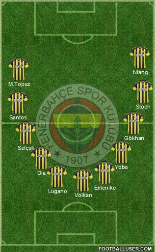 Fenerbahçe SK Formation 2011