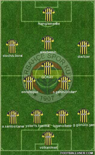 Fenerbahçe SK Formation 2011