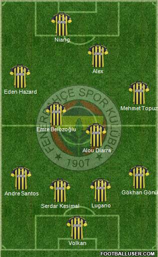 Fenerbahçe SK Formation 2011