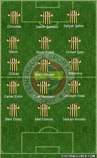 Fenerbahçe SK Formation 2011