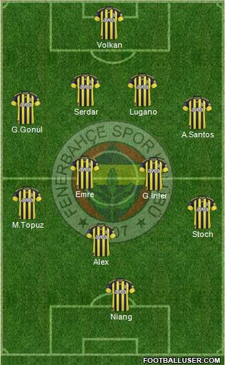Fenerbahçe SK Formation 2011