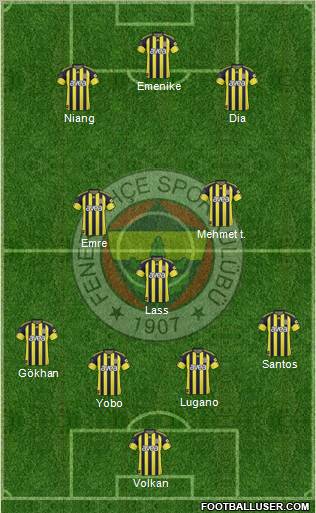 Fenerbahçe SK Formation 2011