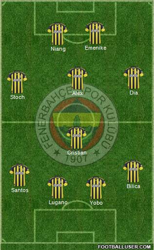 Fenerbahçe SK Formation 2011