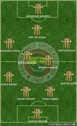 Fenerbahçe SK Formation 2011