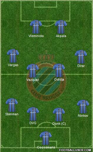 Club Brugge KV Formation 2011