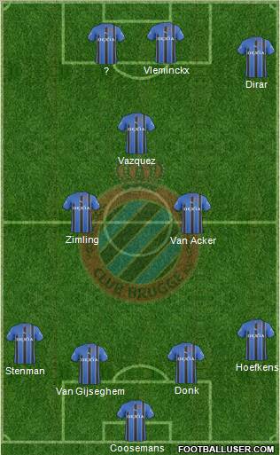 Club Brugge KV Formation 2011