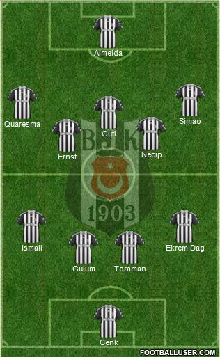Besiktas JK Formation 2011