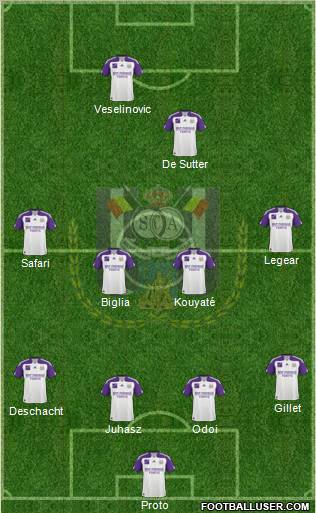 RSC Anderlecht Formation 2011