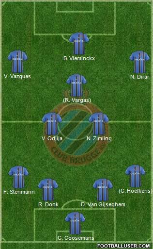 Club Brugge KV Formation 2011