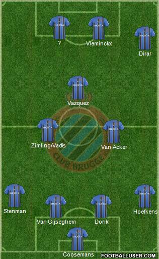 Club Brugge KV Formation 2011