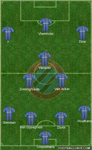 Club Brugge KV Formation 2011