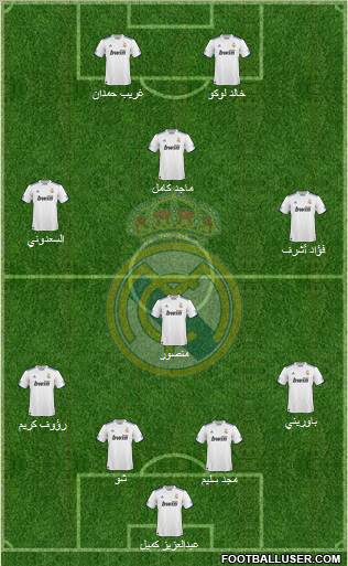 Real Madrid C.F. Formation 2011
