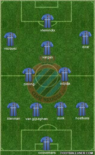 Club Brugge KV Formation 2011