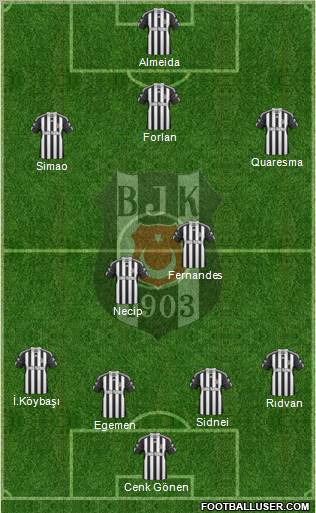 Besiktas JK Formation 2011
