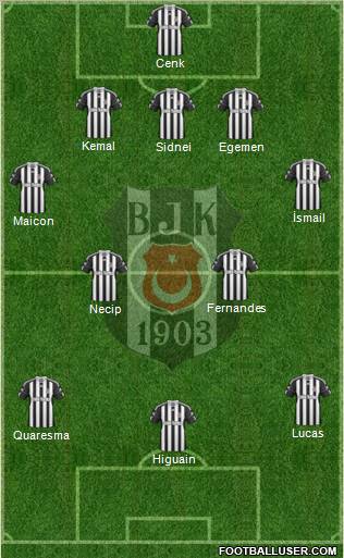 Besiktas JK Formation 2011