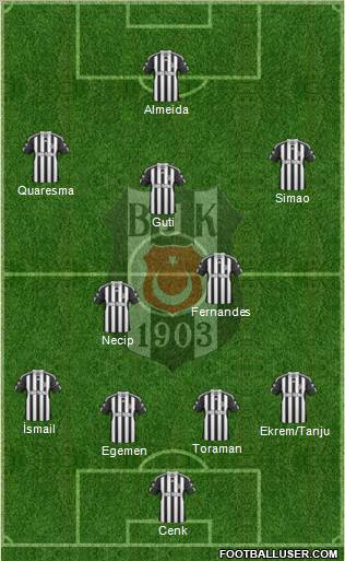 Besiktas JK Formation 2011