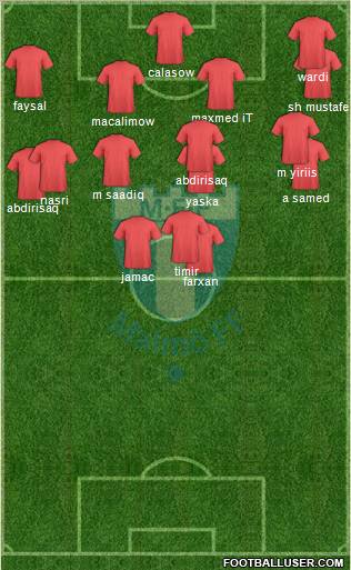 Malmö FF Formation 2011