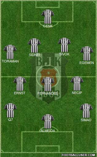 Besiktas JK Formation 2011