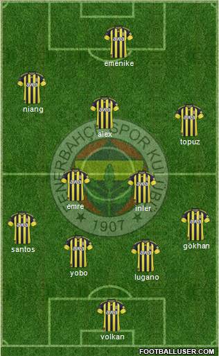 Fenerbahçe SK Formation 2011