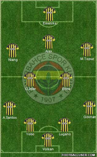 Fenerbahçe SK Formation 2011