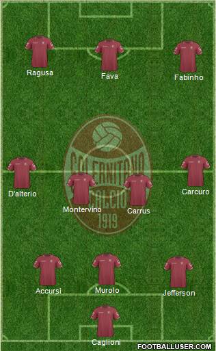 Salernitana football formation