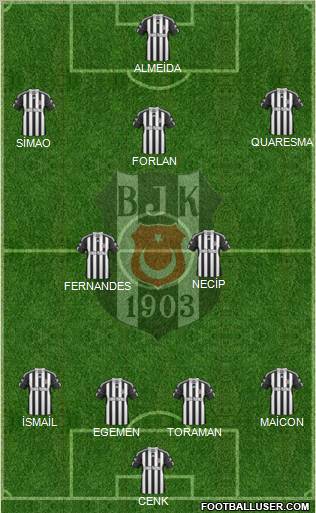 Besiktas JK Formation 2011