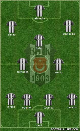 Besiktas JK Formation 2011